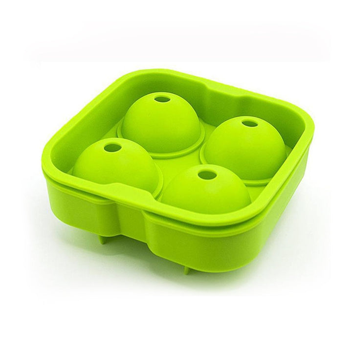 Ice Trays for Freezer Whiskey Ice Cube Plastic Ball Maker Mold Sphere Mould 4 Holes New Ice Balls Party Brick Round Tray Bar Tool ice for Whiskey Your Brand