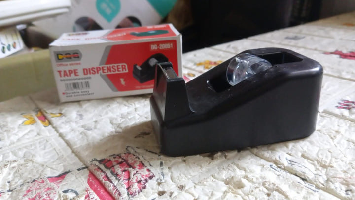 Plastic Tape Dispenser Cutter for Home Office use, Tape Dispenser for Stationary, Tape Cutter Packaging Tape (1 pc / 237 Gm) Your Brand