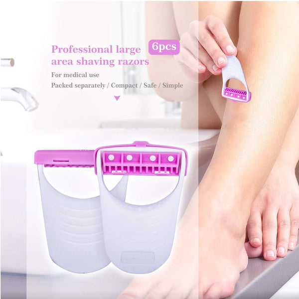 Disposable Body Skin Hair Removal Razor for Women  Pack of 6 Your Brand