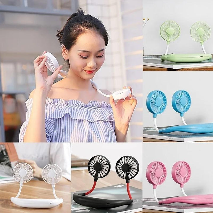 Hands-Free Wearable Neckband Fan Your Brand