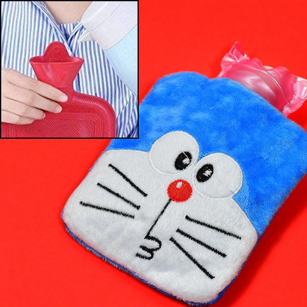 Doremon small Hot Water Bag with Cover for Pain Relief, Neck, Shoulder Pain and Hand, Feet Warmer, Menstrual Cramps. - TezCart