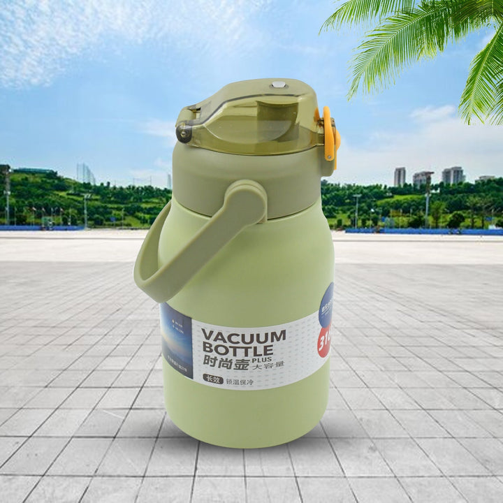 Premium Stainless Steel Vacuum Insulated Bottle Water Flask Vacuum Hot Cold For Kids / Travelling Water Bottle for Kids with Straw, Thermos  For office / Gym /School (1000 ML) Your Brand