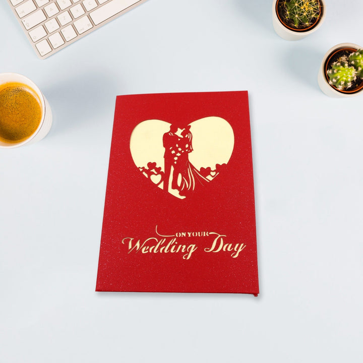 Unique 3D Pop-Up Wishing Card (Wedding): 1 Pc Your Brand