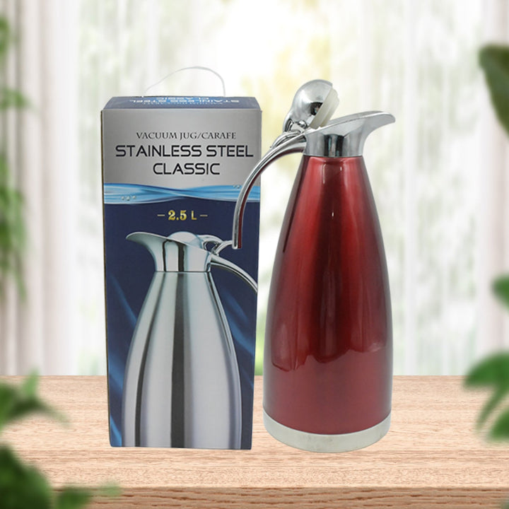 Vacuum Insulated Kettle Jug (Stainless Steel): 2.5L Sizes Your Brand