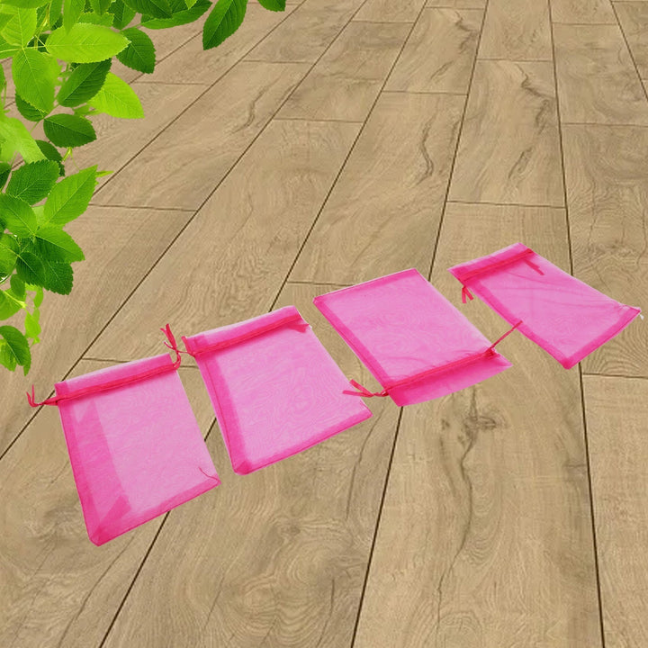 Organza Gift Bags Small Mesh Bags Drawstring Gift Bags Christmas Drawstring Organza Gift Bags, Wedding Party Festival Gift Bags (50 Pcs Set) Your Brand