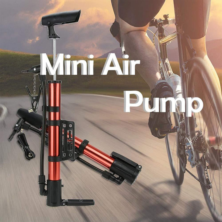 Aluminum Mini Bicycle Air Pump (Multicolor) Your Brand
