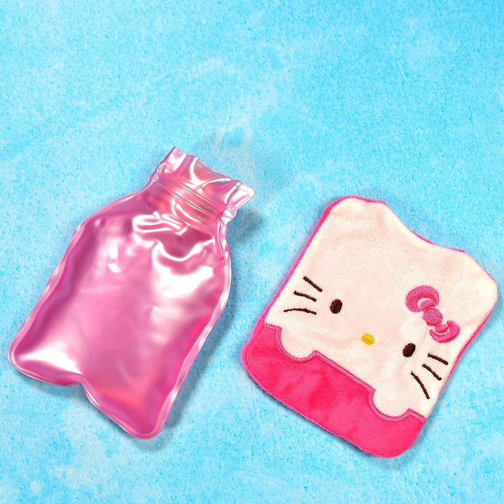 Pink Hello Kitty Small Hot Water Bag with Cover for Pain Relief Your Brand