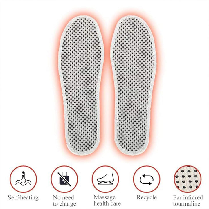 Massage Magnetic Self Heating Insole Shoe, Heating Insole for Women Men - Unisex Warm Insole - Thermal Insoles - Tourmaline Self Heating Shoe Inserts - Warm Shoe Pad (1 Pair) Your Brand