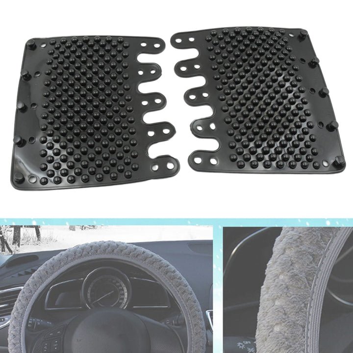 Silicon Car Massage Steering Cover High Quality Suitable For All Car (2 Pc Set) Your Brand