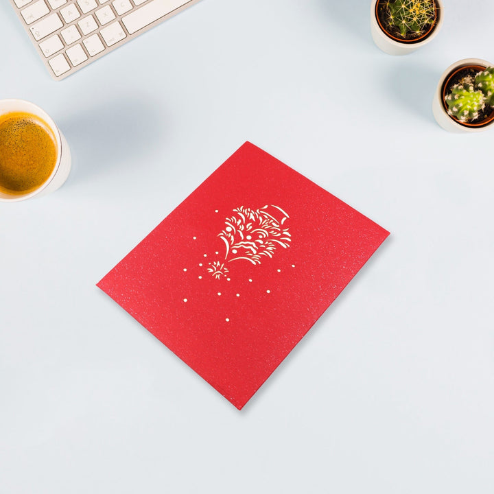 Unique 3D Pop-Up Wishing Card (Christmas): 1 Pc Your Brand