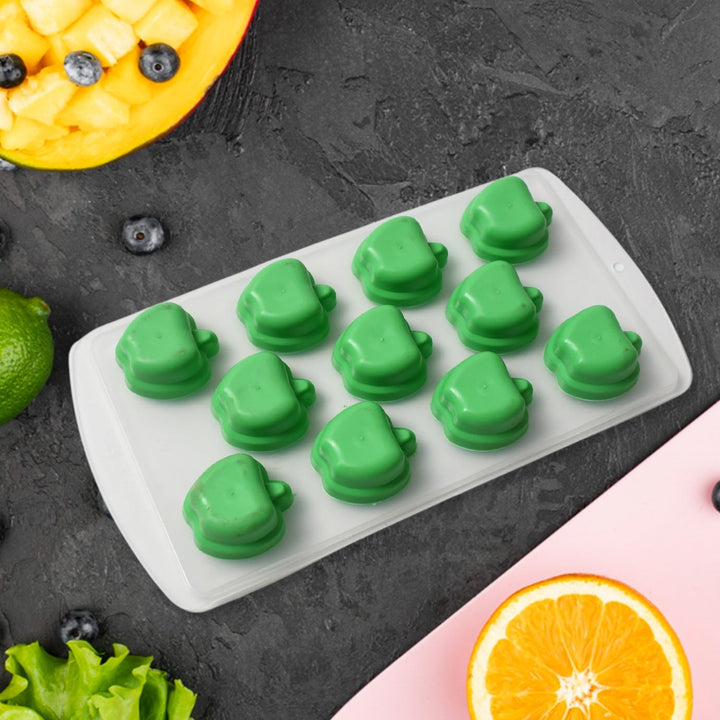 Silicone Mold Ice Cube Tray Creative Sweet Multi Type Ice Tray , Ice Cube Trays Multi Fruit Shape Ice Tray (1 Pc) Your Brand