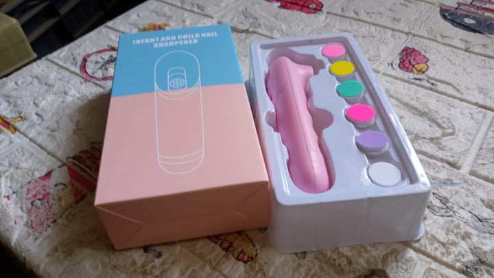 6 in1 Electric Manicure Nail Sharpener for Babies and Children Baby Nail Cutter Manicure with 6 Grinding Heads, Electric Baby Nail File Electric Nail Clipper Toddler Nail Scissors Dropshipping Your Brand