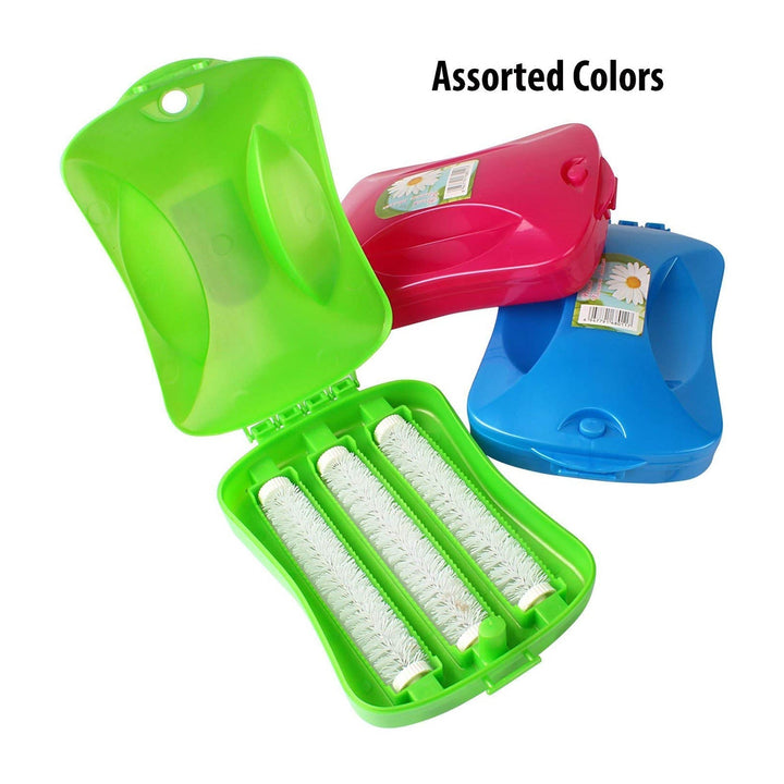 Plastic Handheld Carpet Roller Brush Cleaning with Dust Crumb Collector, Wet, and Dry Brush Your Brand
