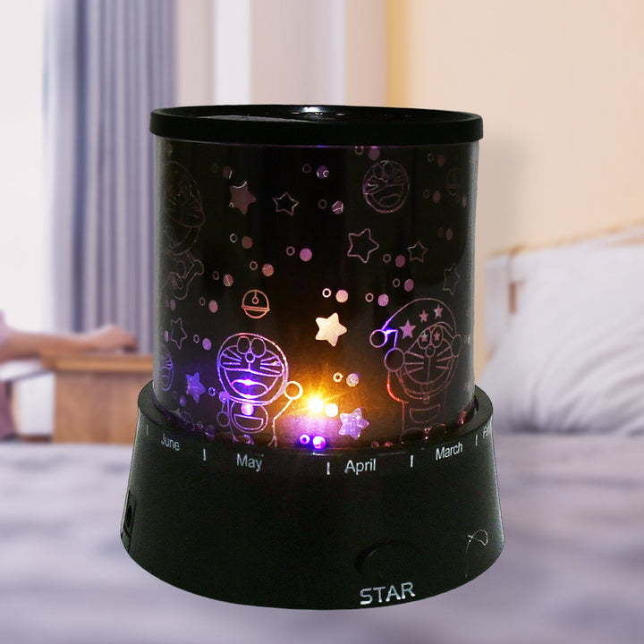 LED Projector Night Light Amazing Lamp, 3 Battery operated lamps, Rotation With the music Function, Master for Kids Bedroom Home Decoration Night Romantic Gift (Battery Not Included / 1 pc) - TezCart