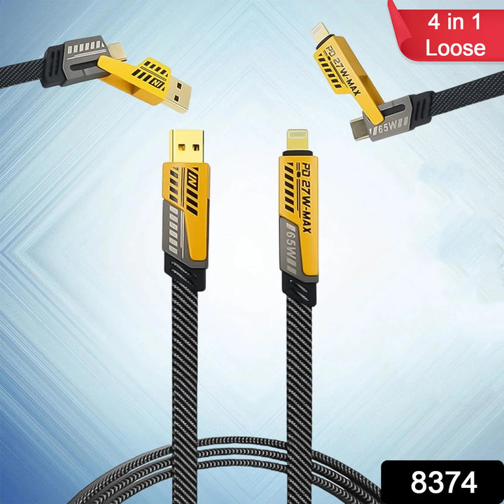4 in 1 Fast Charging Cable (1 Pc / Loose) - TezCart