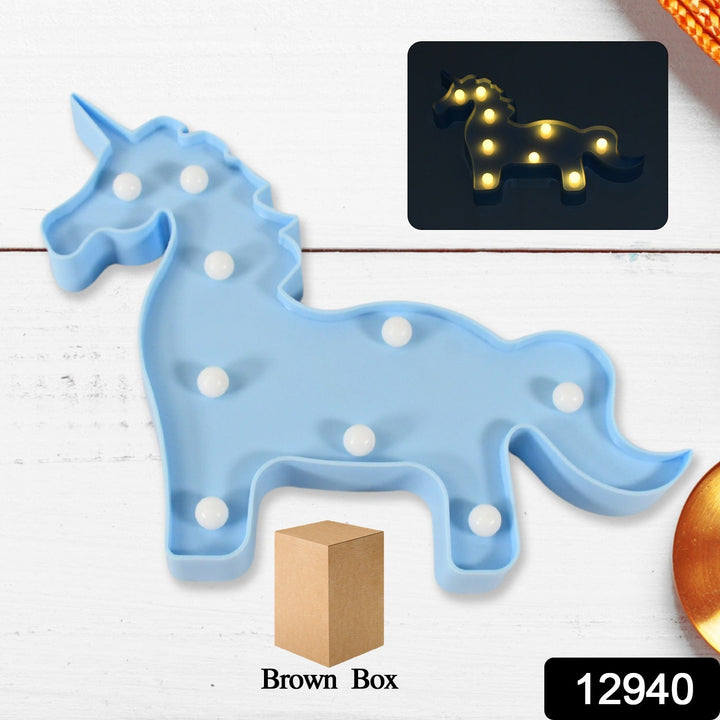 3D LED Night Light Table Lamp for Party Birthday Wedding Atmosphere, Battery Operated Decorative Light Nursery Lamp for Bedroom and Wall Decoration For Children Bedroom Wall, Light (1 Pc / Battery Not Included) - TezCart