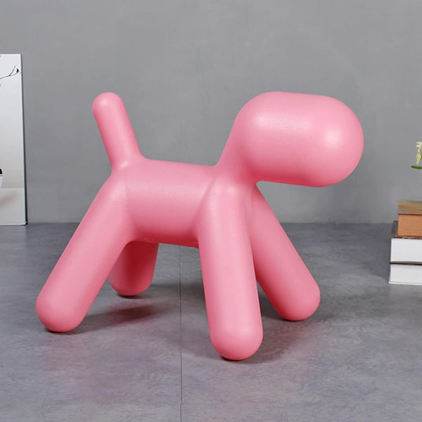 Plastic Cute Animal Puppy Chair,Creative Dog Low Footstool,Cartoon Foot Rest Stool for Bedroom Living Room Entrance Gift (1 Pc) Your Brand