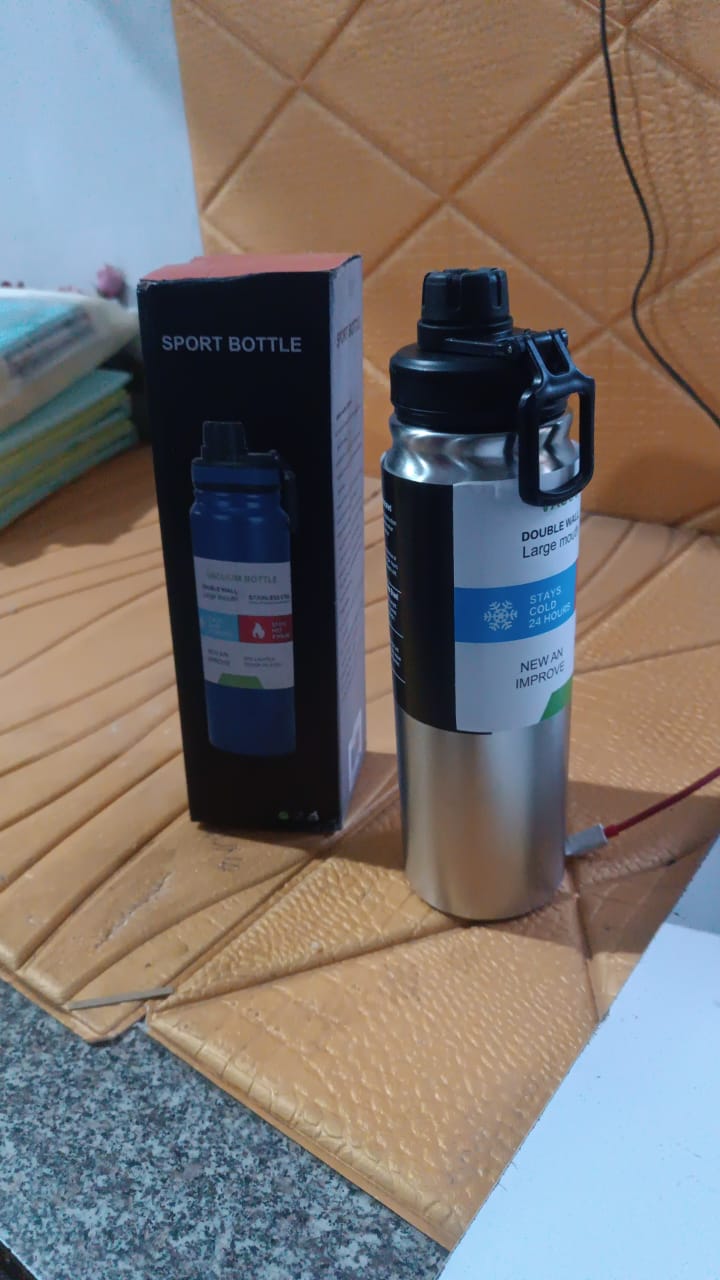 Stainless Steel Double Wall Vacuum-Insulated Drink Water Bottle (800 ML) your brand