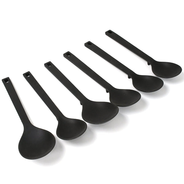 Multipurpose Silicone Spoon, Silicone Basting Spoon Non-Stick Kitchen Utensils Household Gadgets Heat-Resistant Non Stick Spoons Kitchen Cookware Items For Cooking and Baking (6 Pcs Set) Your Brand