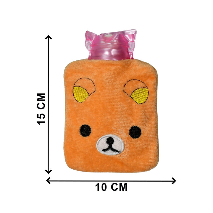 Warm Hug from a Panda: Orange Panda Hot Water Bottle for Pain Relief - TezCart