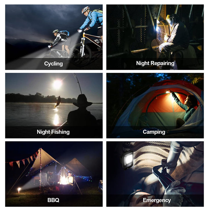 Rechargeable Keychain Mini Flashlight with 4 Light Modes,Ultralight Portable Pocket Light with Folding Bracket Bottle Opener and Magnet Base for Camping Walking Your Brand