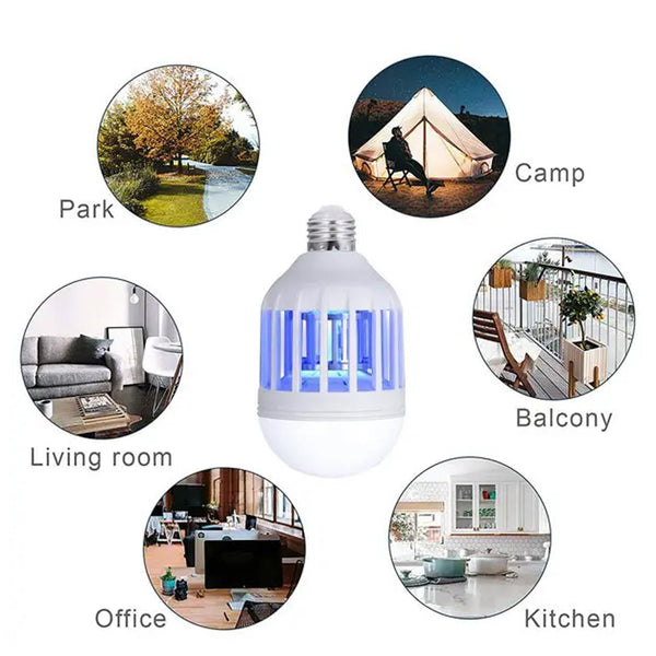 12W Mosquito Killer Lamp E27 Summer Moths Flying Insects Led Zapper Mosquito Killer Lamp Light Bulb Household Your Brand