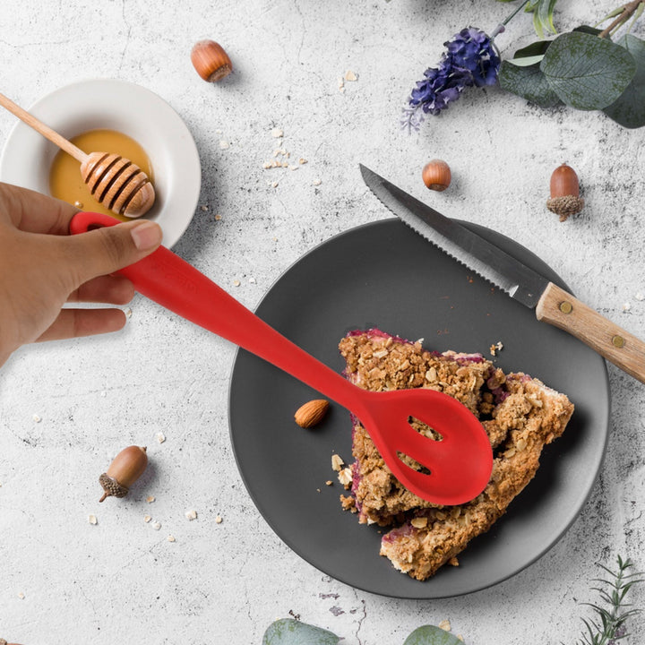 Multipurpose Silicone Spoon, Silicone Basting Spoon Non-Stick Kitchen Utensils Household Gadgets Heat-Resistant Non Stick Spoons Kitchen Cookware Items For Cooking and Baking (6 Pcs Set) Your Brand
