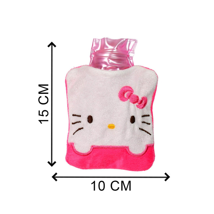 Pink Hello Kitty Small Hot Water Bag with Cover for Pain Relief Your Brand