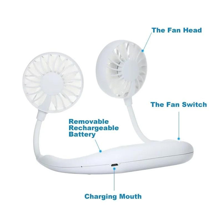 Hands-Free Wearable Neckband Fan Your Brand