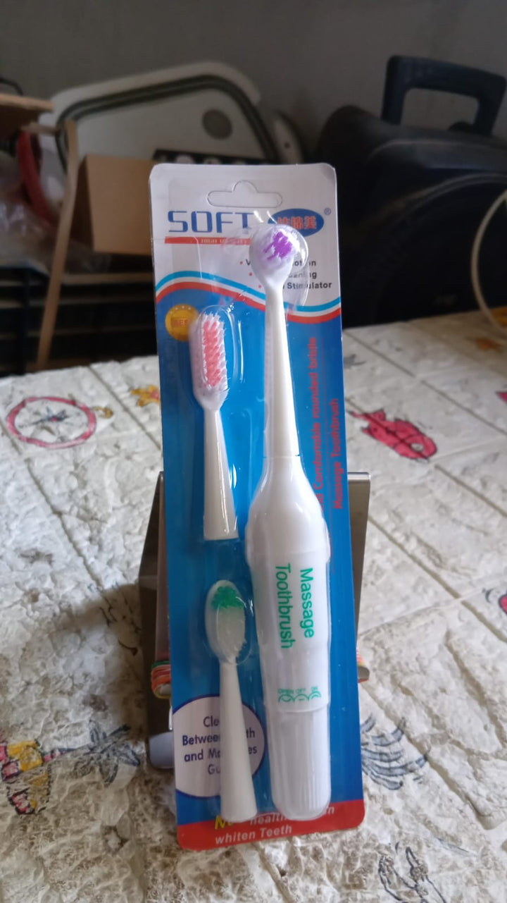 ELECTRIC TOOTHBRUSH FOR ADULTS AND TEENS, ELECTRIC TOOTHBRUSH BATTERY OPERATED DEEP CLEANSING TOOTHBRUSH (Battery Not included) - TezCart