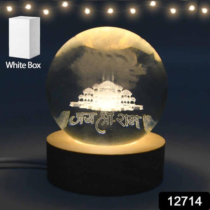 3D Crystal Ball lamps for Bedroom 3D Lamps for Home Decoration 3D Crystal Ball Night Light Gifts for Women Gifts for Men Room Decor Items for Bedroom for Friend and Family (1 Pc) Your Brand