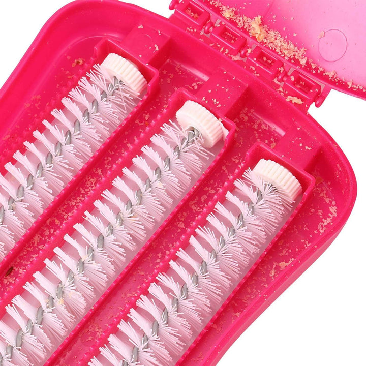 Plastic Handheld Carpet Roller Brush Cleaning with Dust Crumb Collector, Wet, and Dry Brush Your Brand
