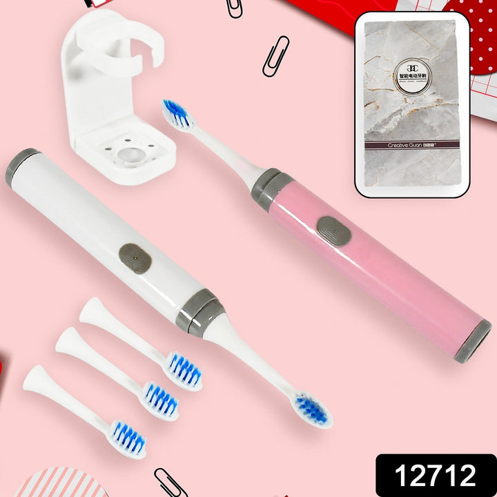 Adult Waterproof Electric Toothbrush Strong Sonic Charging with 4 Toothbrush Head and a toothbrush holder Your Brand