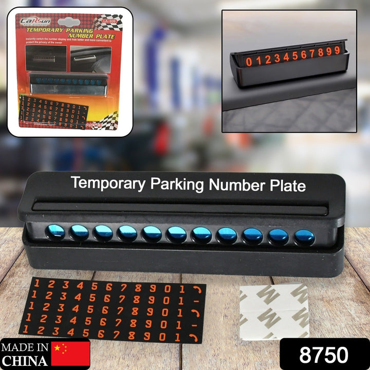 Temporary Car Parking Mobile Number Display with Magnetic Numbers Stickers,Car Parking Magnetic Mobile/Telephone Number Plate (1Pc)   Your Brand