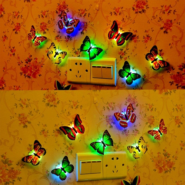The Butterfly 3D Night Lamp Comes with 3D Illusion Design Suitable for Drawing Room, Lobby. - TezCart