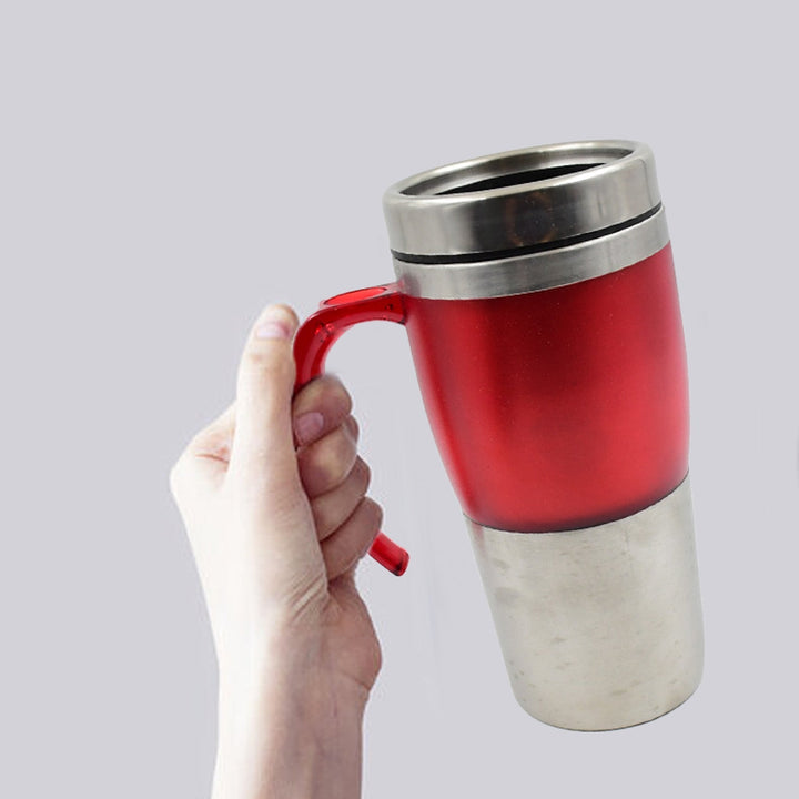 High Quality Stainless Steel Vacuum Glass Insulated Glass Coffee Cups Double Walled Travel Mug, Car Coffee Mug (With Lid & Handle / 1 Pc) Your Brand