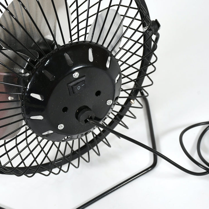 USB Table Desk Personal Metal Electronic Fan, Compatible with Computers, Laptops, Student Dormitory, Suitable For Office, School Use (1 Pc) Your Brand