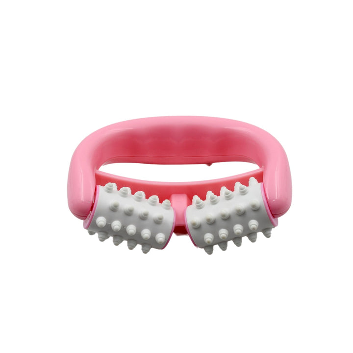 Manual Round Handle Plastic 2 Rollers Massage Roller Cellulite Roller for Legs, Arms, Back, Muscle Pain Relief and Muscle Relaxation Your Brand