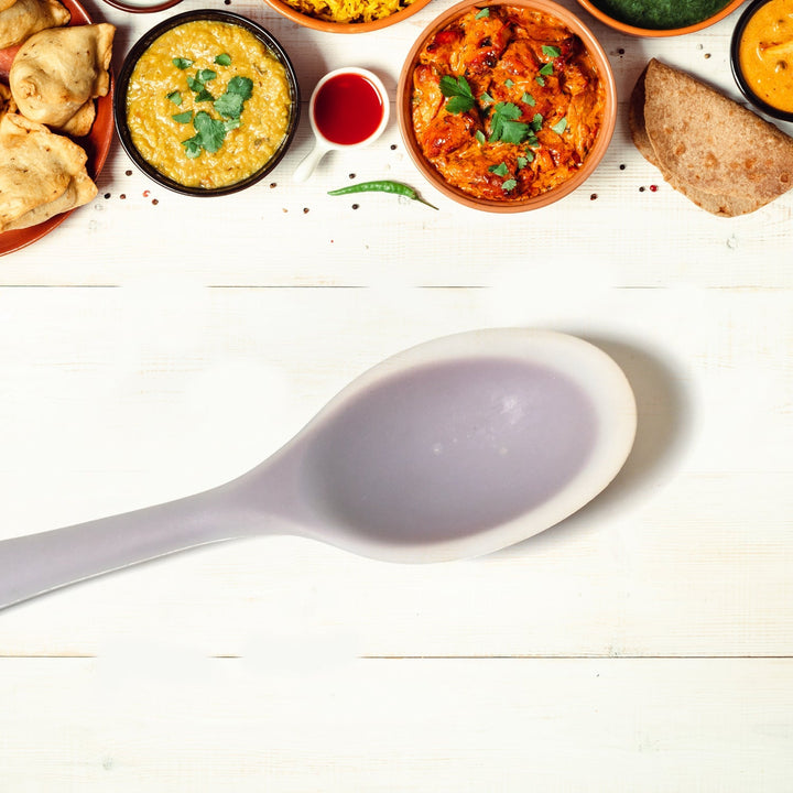 Multipurpose Silicone Spoon, Silicone Basting Spoon Non-Stick Kitchen Utensils Household Gadgets Heat-Resistant Non Stick Spoons Kitchen Cookware Items For Cooking and Baking (1 pc) Your Brand