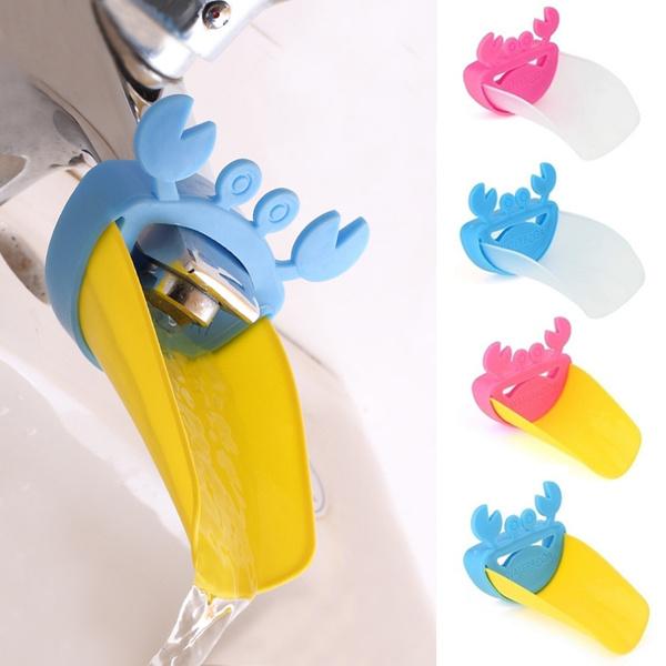 Faucet Extender | Easy Use for Hand Washing for Kids, Toddlers, Babies and Children |  Silicone Sink  Handle Extender | Fun Hand-Washing Solution | Cute Duck Mouth Design Wash Helper Bathroom Sink for Babies and Children (1 Pc) Your Brand