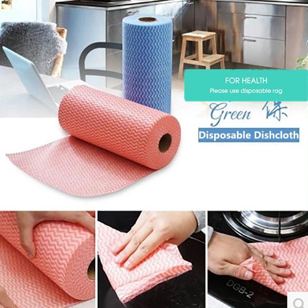 Non Wooven Fabric Disposable Handy Wipe Cleaning Cloth Roll, Tissue Roll (1Pc) Your Brand