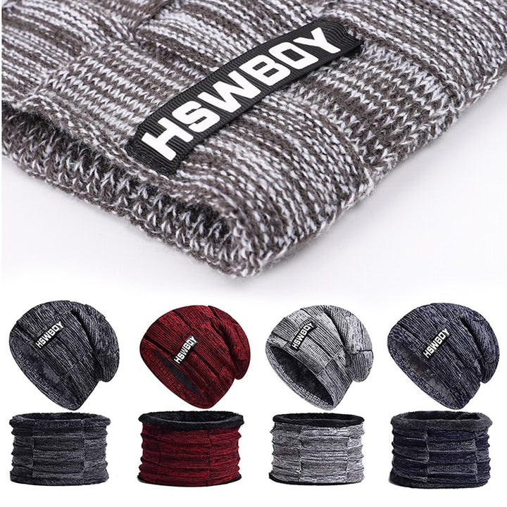 Ultra Soft Unisex Woolen Beanie Cap Plus Muffler Scarf - TezCart