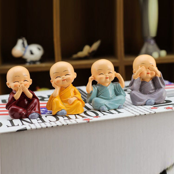 Baby Buddha 4Pc and show piece used for house, office and official decorations etc. - TezCart