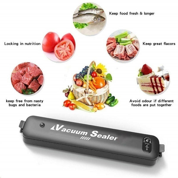 One-Touch Automatic Vacuum Sealing Machine for Dry And Moist Food - TezCart