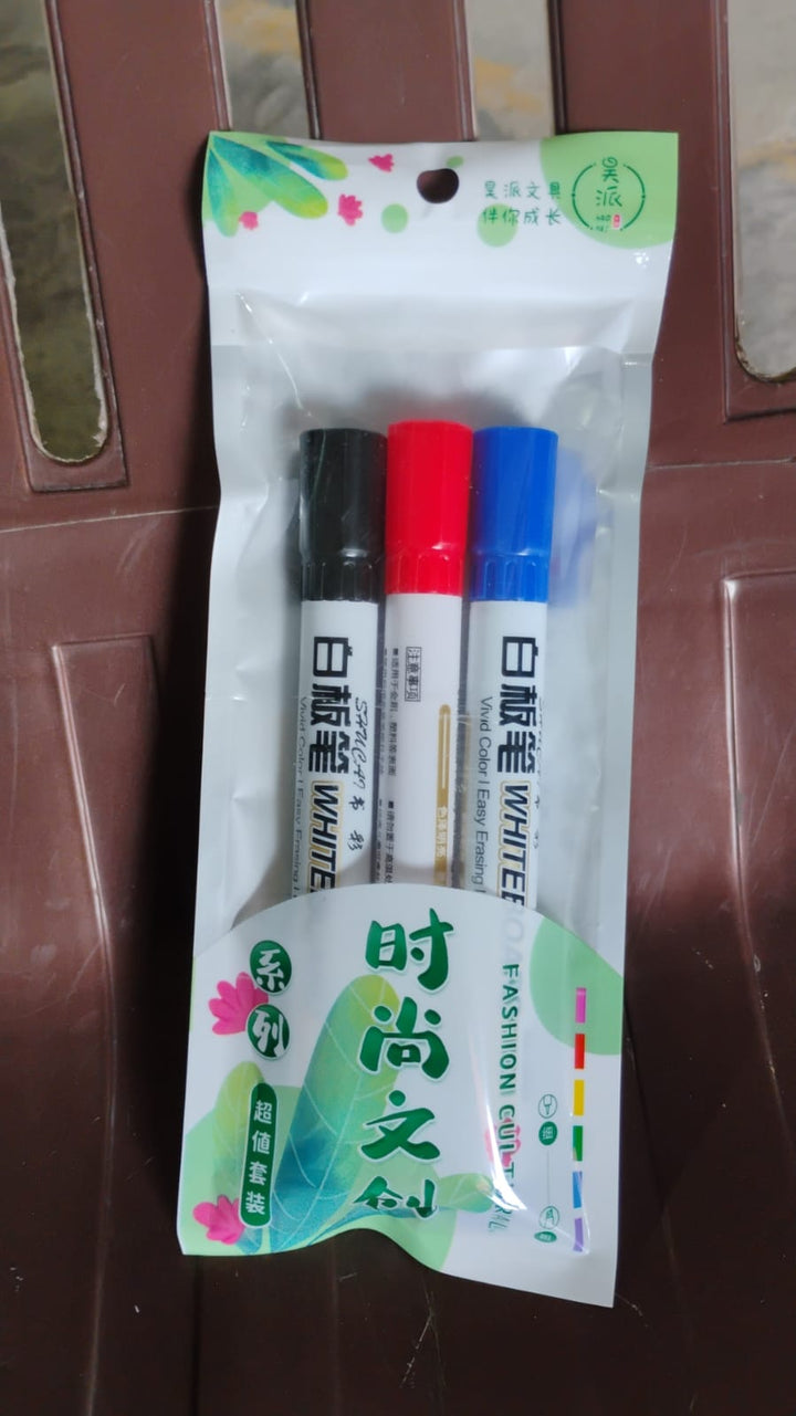 Mix Color Marker Pen used in all kinds of school, college (3 Pcs Set) - TezCart