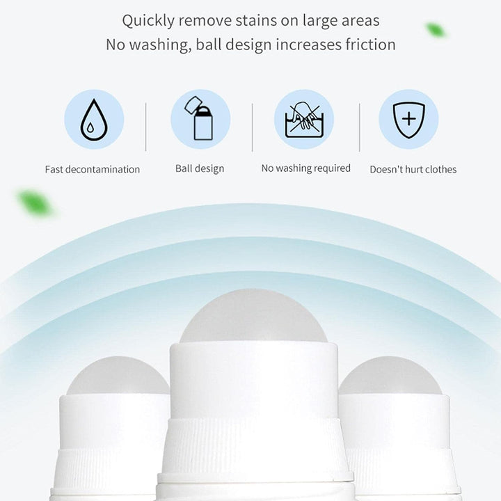 Clothes Stain Remover Bead Design Emergency Stain Rescue Roller Cleaner for Natural Fabric Removes Oil Almost All Types of Fabrics Your Brand