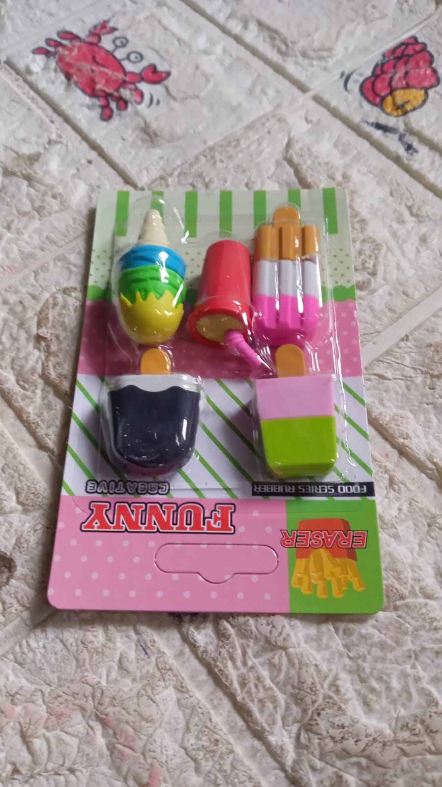 Mini Eraser Set for Kids (5 Pieces) - Fun Designs, Party Favors, School Prizes Your Brand