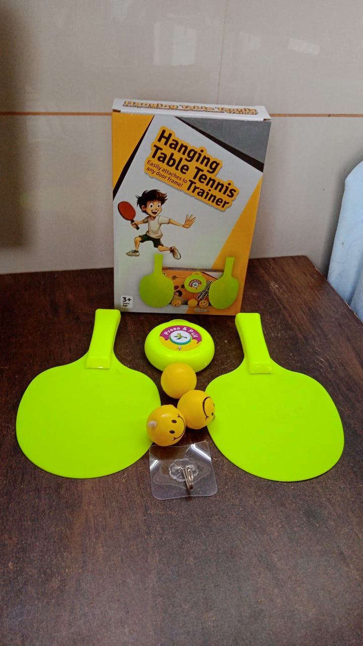 Portable Indoor Hanging Table Tennis with Three Ball, Table Tennis Self Training Set - TezCart