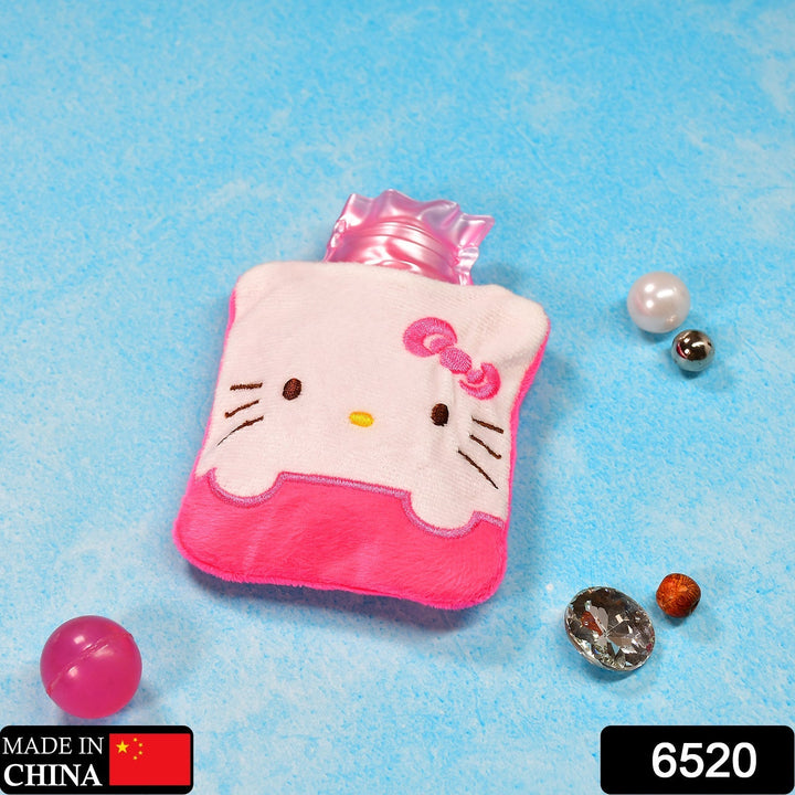 Pink Hello Kitty Small Hot Water Bag with Cover for Pain Relief Your Brand