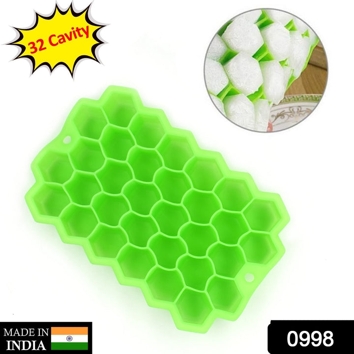Silicone Ice Cube Trays 32 Cavity Per Ice Tray [Multi color] Your Brand
